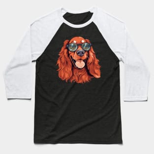 Summer dog in sunglasses, summer spaniel Baseball T-Shirt